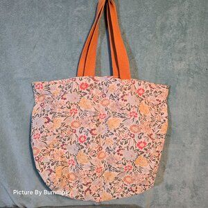 Laura Ashley Canvas Reusable Tote Bag Large Floral Print
